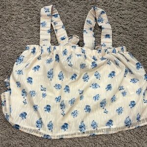 Floral Tie Back Top